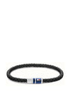 Tommy Hilfiger Mens 2790293 Leather Bracelet, Black