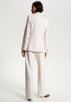 Tommy Hilfiger Womens Monogram Stamp Blazer, Cashmere Creme