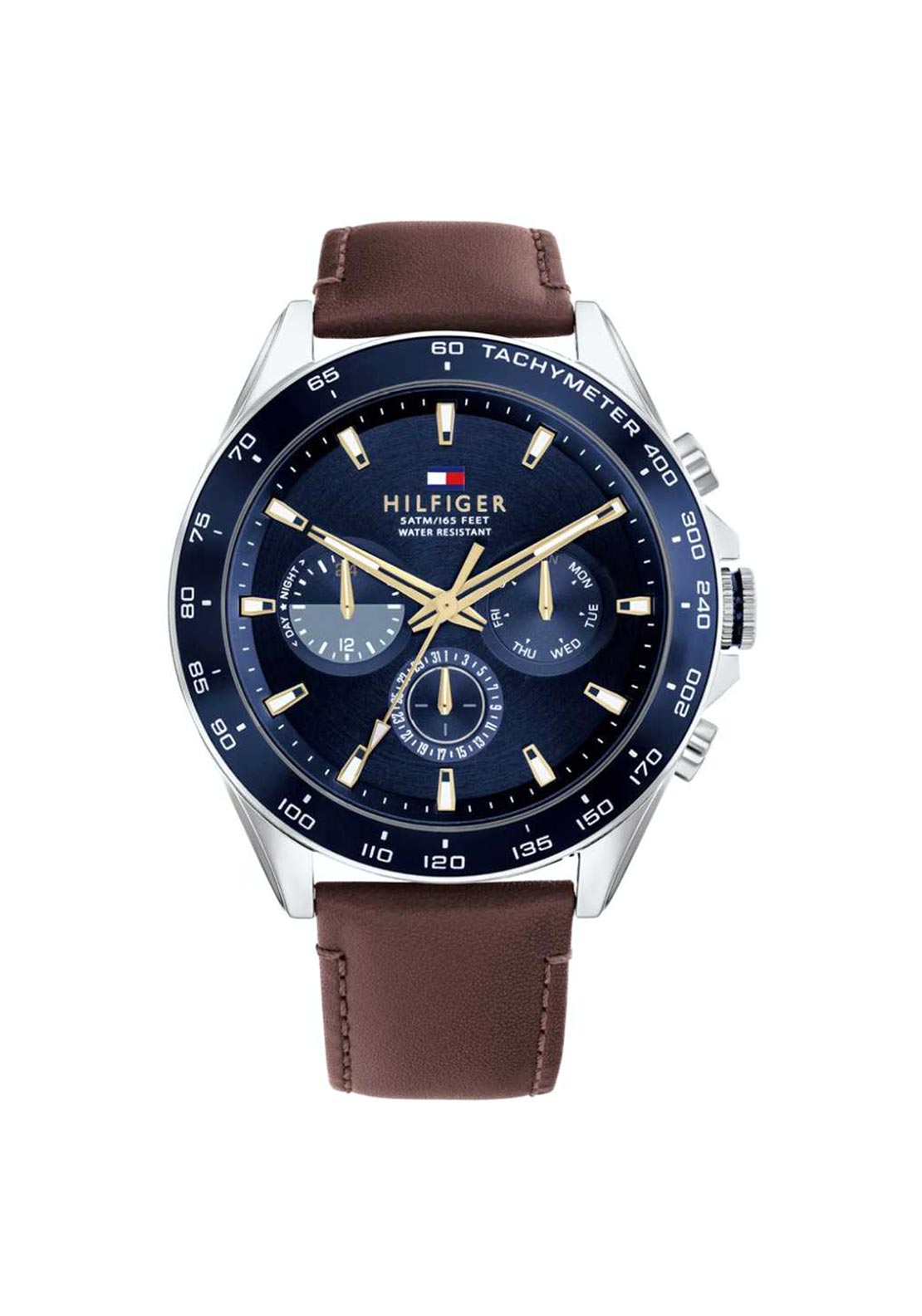 Tommy Hilfiger Mens 1791965 Watch, Brown & Silver - McElhinneys