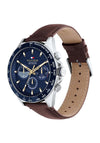 Tommy Hilfiger Mens 1791965 Watch, Brown & Silver