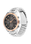 Tommy Hilfiger Mens 1792050 Watch, Silver & Rose Gold
