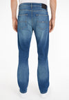 Tommy Jeans Ryan Straight Leg Jeans, Wilson Mid Blue