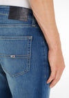 Tommy Jeans Ryan Straight Leg Jeans, Wilson Mid Blue