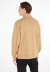 Tommy Jeans Athletic Logo Half Zip Sweatshirt, Tawny Sand