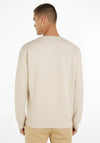 Tommy Jeans Flag Patch Crew Neck Sweatshirt, Newsprint
