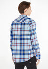 Tommy Jeans Classic Essential Check Shirt, Chambray Blue
