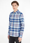 Tommy Jeans Classic Essential Check Shirt, Chambray Blue