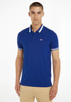 Tommy Jeans Tipped Stretch Polo Shirt, Ultra Blue
