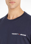Tommy Jeans Classic Linear Logo T-Shirt, Twilight Navy
