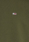 Tommy Jeans Flag Patch Crew Neck Sweatshirt, Drab Olive Green