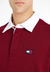 Tommy Jeans Rugby Polo Shirt, Rouge