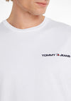 Tommy Jeans Classic Linear Logo T-Shirt, White