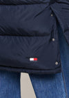 Tommy Jeans Womens Alaska Puffer Long Coat, Navy