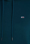Tommy Jeans Flag Embroidered Hoodie, Seawater Green