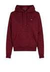 Tommy Jeans Flag Logo Hoodie, Burgundy