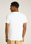Tommy Jeans Men’s Linear Chest Branding T-Shirt, White