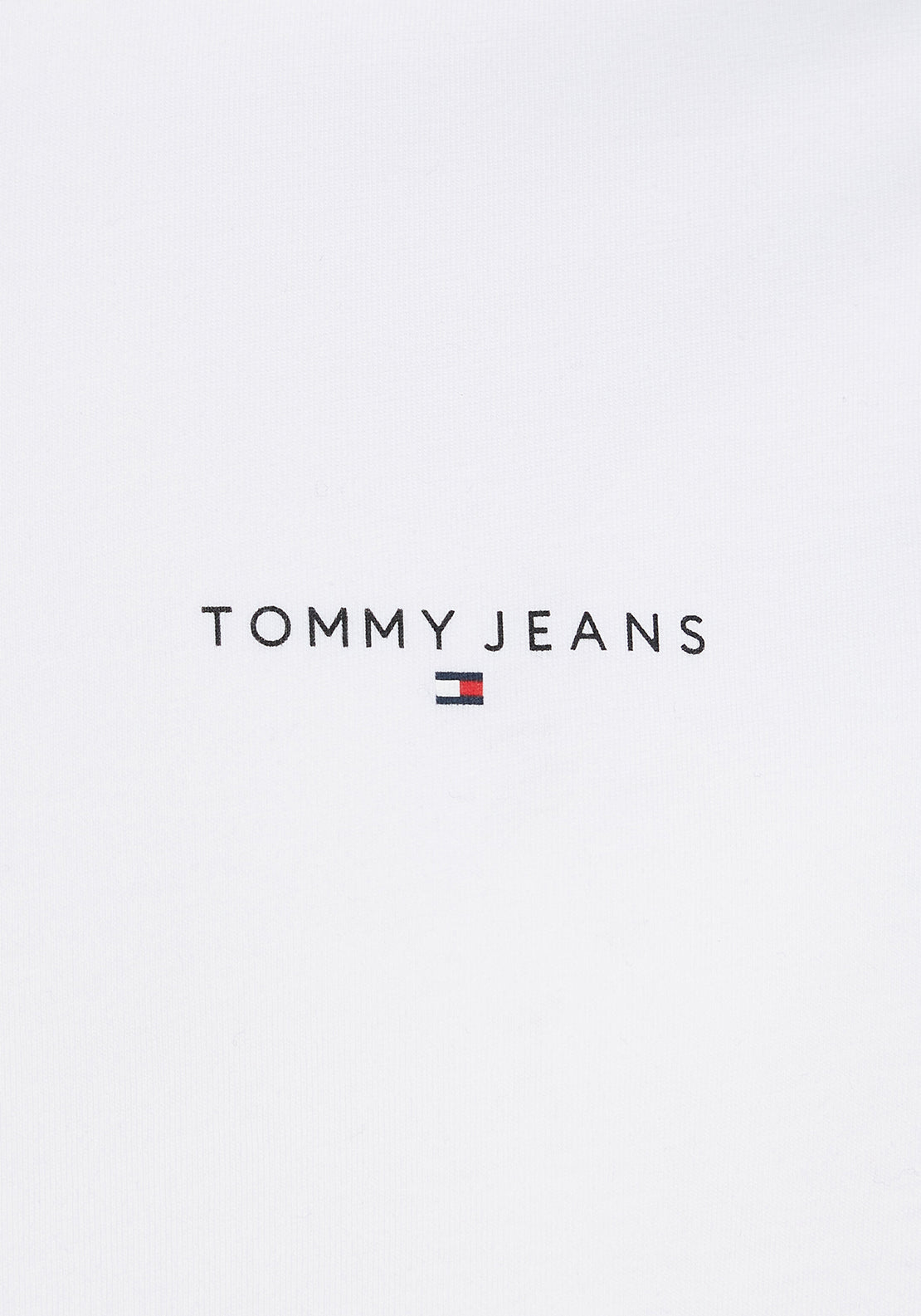 Tommy Jeans Men’s Linear Chest Branding T-Shirt, White