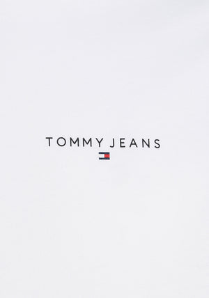 Tommy Jeans Men’s Linear Chest Branding T-Shirt, White