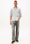 Tommy Jeans Stripe Slim Oxford Shirt, Navy & White