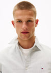 Tommy Jeans Stripe Slim Oxford Shirt, Navy & White