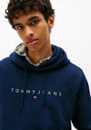 Tommy Jeans Linear Logo Hoodie, Dark Night Navy