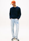 Tommy Jeans Badge Cable Knit Sweater, Navy