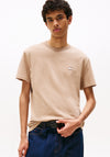 Tommy Jeans Badge Crew Neck T-Shirt, Taupe