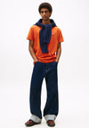 Tommy Jeans Badge Crew Neck T-Shirt, Orange