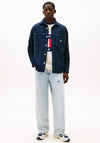 Tommy Jeans Logo Relaxed Fit Corduroy Shirt, Dark Night Navy