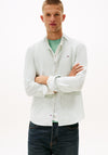 Tommy Jeans Stripe Slim Oxford Shirt, Green & White