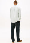 Tommy Jeans Stripe Slim Oxford Shirt, Green & White