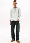 Tommy Jeans Stripe Slim Oxford Shirt, Green & White