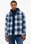 Tommy Jeans Check Overshirt, Navy