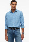 Tommy Jeans Dobby Small Check Shirt, Westside Blue