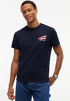 Tommy Hilfiger Signature Back Graphic T-Shirt, Dark Blue