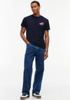 Tommy Hilfiger Signature Back Graphic T-Shirt, Dark Blue