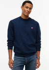 Tommy Jeans Badge Crew Neck Sweatshirt, Dark Blue