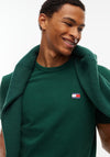 Tommy Jeans Badge Crew Neck T-Shirt, Velvet Green