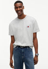 Tommy Jeans Badge Crew Neck T-Shirt, Ice Grey Heather