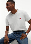 Tommy Jeans Badge Crew Neck T-Shirt, Ice Grey Heather