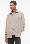 Tommy Jeans Relaxed Corduroy Overshirt, Beige