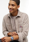 Tommy Jeans Relaxed Corduroy Overshirt, Beige
