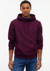 Tommy Jeans Flag Hoodie, Berry Purple