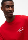 Tommy Jeans Signature Logo T-Shirt, Red