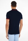 Tommy Jeans Contrast Cuff Polo Shirt, Dark Knight Navy