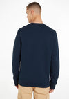 Tommy Jeans Badge Crew Neck Sweatshirt, Dark Night Navy
