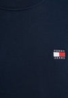 Tommy Jeans Badge Crew Neck Sweatshirt, Dark Night Navy