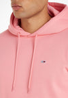 Tommy Jeans Flag Logo Hoodie, Tickled Pink