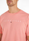 Tommy Jeans Linear Logo T-Shirt, Tickled Pink