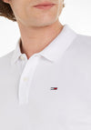 Tommy Jeans Flag Patch Polo Shirt, White